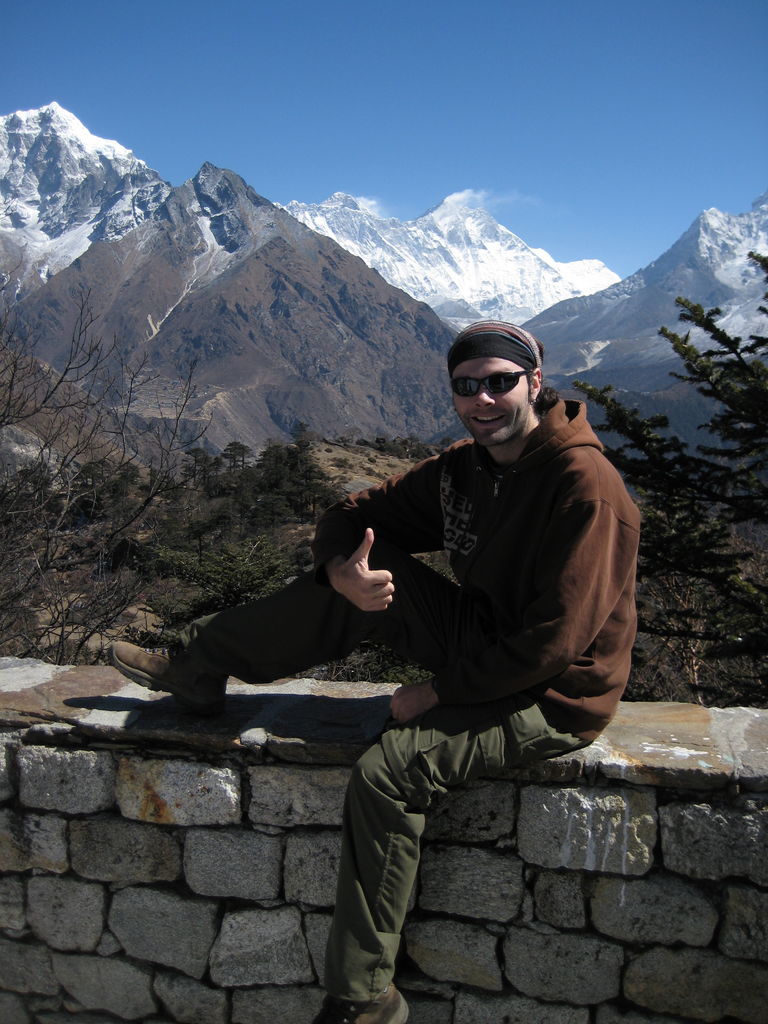 Jason with Everest behind