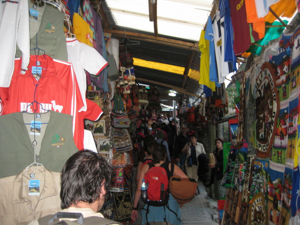 Off the train straight into a market...  yeesh.