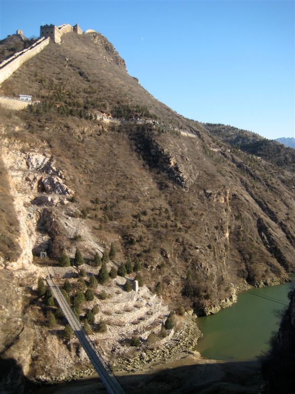 Chain bridge in the valley (our final destination)