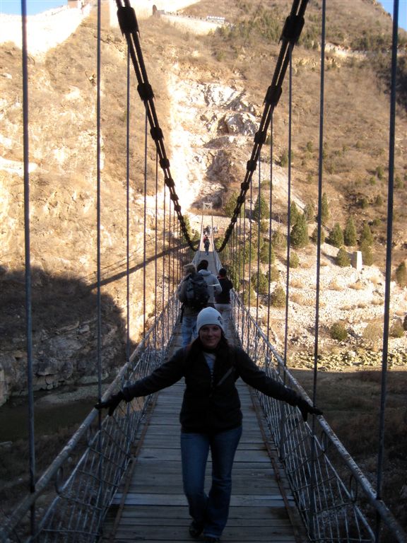 Nicole on the bridge